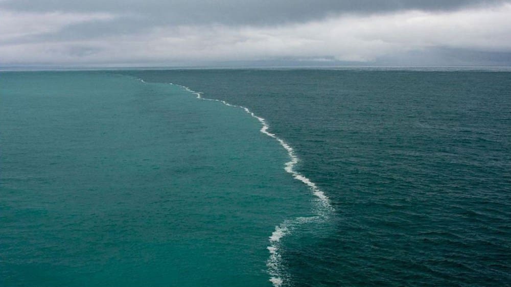 دو دریا شور و شیرین که با هم مخلوط نمیشوند